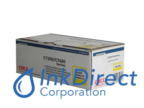 Genuine Okidata 41304205 Type C2 Toner Cartridge Yellow , Okidata - Laser Printer Oki C7200, C7200N, C7400 , C7400DXN, C7400N