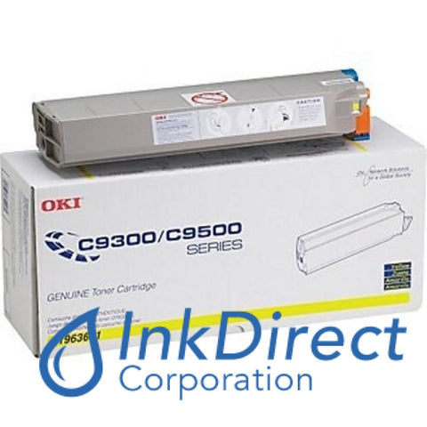 Genuine Okidata 41963601 Type C5 Toner Yellow Oki C9300 C9300DN C9300DXN C9300N C9500 C9500DXN Toner