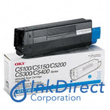 Genuine Okidata 42127403 C5100 / C5300 Toner Cartridge Cyan , Okidata - Laser Printer Oki C5100, C5100N, C5150N, C5200N, C5250, C5300, C5300N, C5400, C5400N, C5450, C5510MFP, - Multi Function Oki C5510N