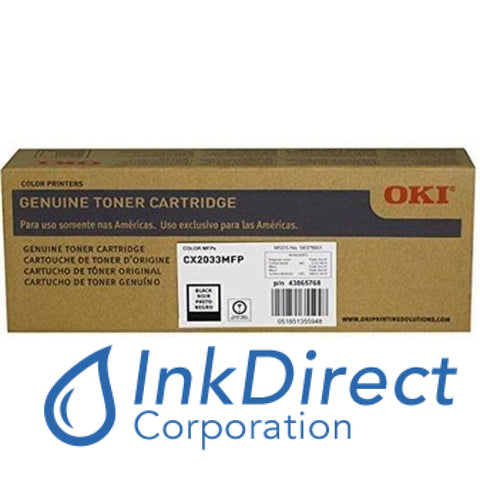 Genuine Okidata 43865768 Toner Cartridge Black