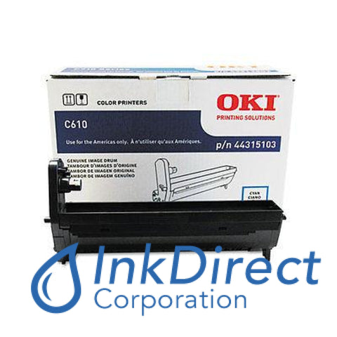 Genuine Okidata 44315103 Type C15 Drum Unit Cyan Okidata - Laser Printer Oki C610CDN, C610DN, C610DTN, C610N