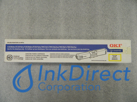 Genuine Okidata 44469701 Type C17 - Standard Yield Toner Cartridge Yellow