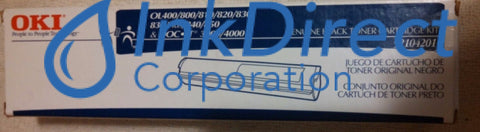 Genuine Okidata 52104201 Ol400 Toner Black , Okidata - Fax Laser OKIFax 2000, 2100, 3000, FO2100+, FO2300, L25, L35, - Laser Printer DOC-IT 3000, 4000, OKILaser 800, OL 400, 400SRS, 800, 800SRS, 810, 820, 830, 840, 850