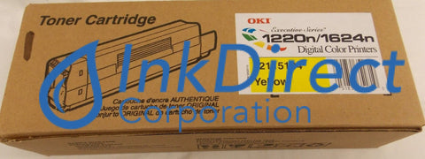Genuine Okidata 52115104 Type 6 Toner Yellow , Okidata - Fax Laser Oki 1220, 1220CCS, 1220N, 1624CCS, 1624N