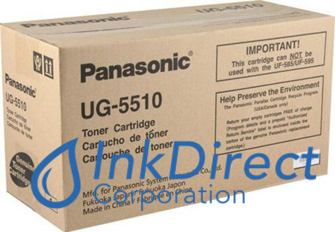 Genuine Panasonic Ug5510 Ug-5510 Toner Cartridge Black , Panasonic - DX 800, - Fax Laser UF 6000, 780, 790