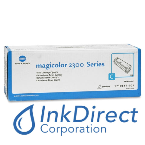 Genuine QMS 1710517004 1710517-004 MagiColor 2300 Standard Yield Toner Cyan Toner
