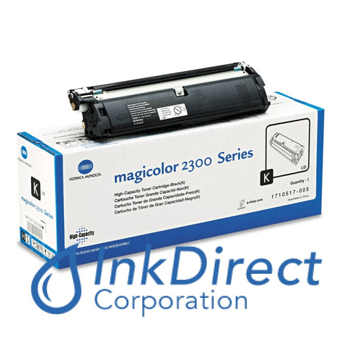 Genuine QMS 1710517005 1710517-005 MagiColor 2300 High Yield Toner Black Toner