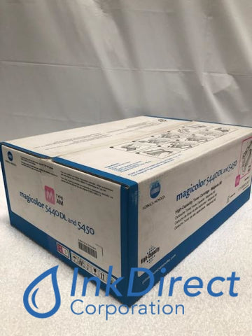 Genuine QMS 1710602007 1710602-007 MagiColor 5440 / 5450 High Yield Toner Cartridge Magenta Toner Cartridge , Konica-Minolta - Laser Printer MagiColor 5440DL, 5450