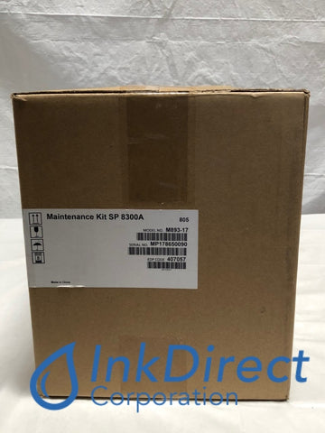 Genuine Ricoh 407057 SP 8300A Maintenance Kit AFICIO SP8300DN Maintenance Kit