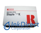 Genuine Ricoh 410801 530R-Am Type K Staple Cartridge Digital Copier SP C811DN, - Copier AFICIO 1232S, 3224C, MP 6500, - Digital Copier AFICIO 1022, 1027, 1035, 1045, 1060, 1075, 1224C, 1232C, 2022, 2027, 2035, 2045, 2051, 2060, 2075, 3025, 3030, 3035, 3045, MP 3500, MP 4500, MP 5500, MP 7500, - Multi Function AFICIO 2228C, 2232C, 2238C, 3228C, 3235C, 3245C, MP C3500, C4500,
