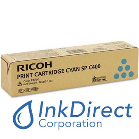 Genuine Ricoh 820075 820-075 Sp C400 Toner Cartridge Cyan