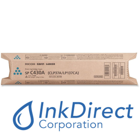 Genuine Ricoh 821073 821108 Sp C430A Toner Cartridge Cyan