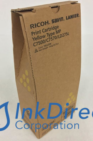 Genuine Ricoh 841087 841291 Mp C7500A Print Cartridge Yellow