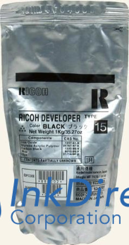 Genuine Ricoh 888002 A292-9640 A2929640 Type 15 Developer / Starter Black
