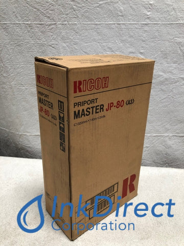 Genuine Ricoh 893128 JP-80 Master Master , Lanier - Digital Duplicator LD D180, Ricoh - Duplicator JP 8000, 8500, Savin - Duplicator JP 3460DNP,