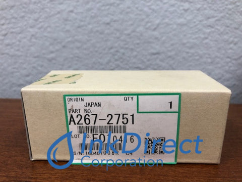 Genuine Ricoh A2672751 A267-2751 Feed Roller Feed Roller , Ricoh - Multi Function AFICIO CL5000, - Copier AFICIO 1232S, 3224C, - Digital Copier AFICIO 1022, 1027, 1035, 1045, 1224C, 1232C, 200, 2022, 2027, 220, 270, 3025, 3030, 340, 350, 355, 450, 455, - Multi Function AFICIO 3228C, 3235C, 3245C,