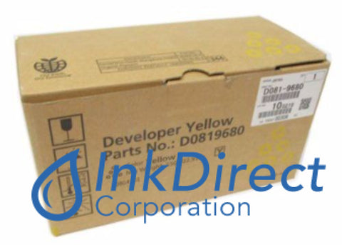 Genuine Ricoh D0819680 D081-9680 Developer Unit Yellow