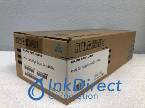 Genuine Ricoh Savin Lanier 407896 SP C340A Print Cartridge Cyan Print Cartridge , Ricoh Savin Lanier   - Laser Printer  SP C340DN