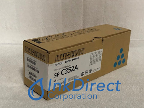 Genuine Ricoh Savin Lanier 408212 SP C352A Toner Cartridge Cyan Toner Cartridge , Ricoh   - Multi Function  SP C352DN