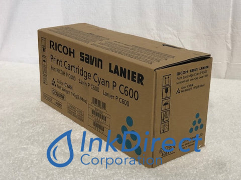 Genuine Ricoh Savin Lanier 408311 P C600 Toner Cartridge Cyan Toner Cartridge , Ricoh Savin Lanier   - Color Printer  P C600,