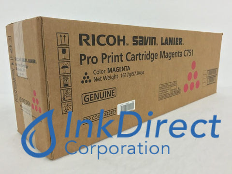 Genuine Ricoh Savin Lanier 828187 C751 Toner Cartridge Magenta , Lanier   - Copier  Pro C 651,  751,  751EX,  Ricoh   -   Pro C 651,  751,  751EX,  Savin   -   Pro C 651EX,  751EX,