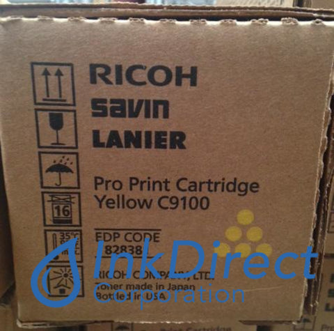 Genuine Ricoh Savin Lanier 828381 Type C9100 Print Cartridge Yellow Pro