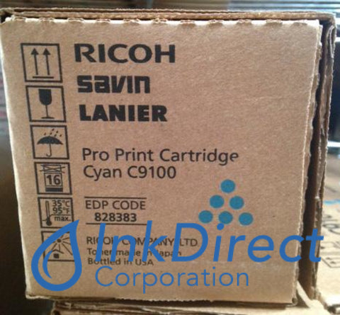 Genuine Ricoh Savin Lanier 828383 Type C9100 Print Cartridge Cyan Pro