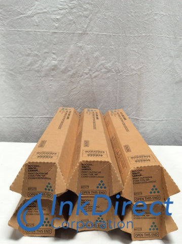Genuine Ricoh Savin Lanier 841279 841-279 MP C3300 Print Cartridge Cyan (lot of 6) MP C2800 C3300 LD 528C 528CG 528CSPF 533C 533CG 533CSPF 