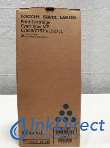 Genuine Ricoh Savin Lanier 841289 841085 MP C7500 Print Cartridge Cyan LD 275C MP C7500 C 7570 Print Cartridge