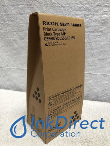 Genuine Ricoh Savin Lanier 841333 Type S1 / S2 MP C5560 Print Cartridge Black Print Cartridge , Gestetner - Digital Copier CS 555, Lanier - Fax Laser LC 155, Ricoh - Multi Function AFICIO 5560C, Savin - Multi Function SDC 555,