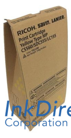 Genuine Ricoh Savin Lanier 841334 Type S1 / S2 Print Cartridge Yellow