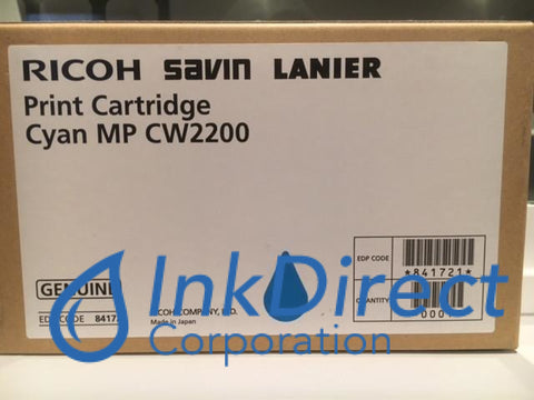 Genuine Ricoh Savin Lanier 841721 Mp Cw2200Sp Print Cartridge Cyan , Gestetner - Copier MP CW2200, Ricoh Savin Lanier - Copier MP CW2200