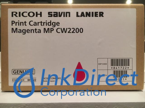 Genuine Ricoh Savin Lanier 841722 MP Cw2200Sp Print Cartridge Magenta , Gestetner - Copier MP CW2200, Ricoh Savin Lanier - Copier MP CW2200
