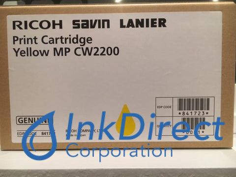 Genuine Ricoh Savin Lanier 841723 Mp Cw2200Sp Print Cartridge Yellow