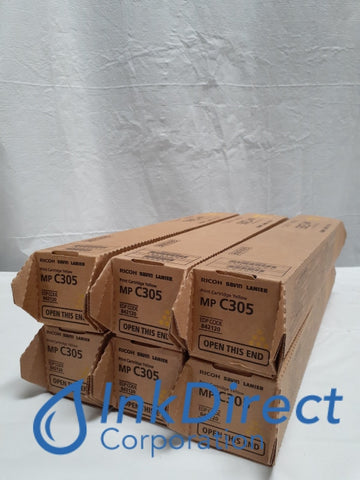 Genuine Ricoh Savin Lanier 842120 841593 MP C305 Print Cartridge Yellow (lot of 6) Print Cartridge