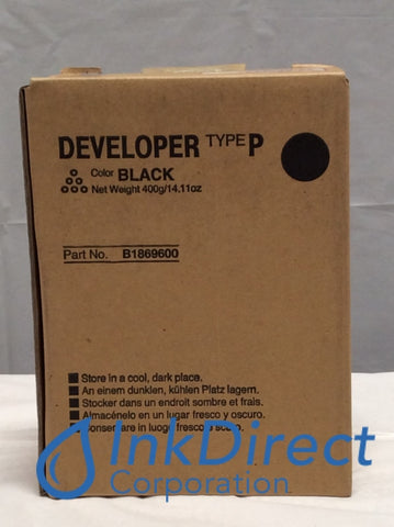 Genuine Ricoh Savin Lanier B1869600 B186-9600 Type P Developer / Starter Black Developer / Starter , Gestetner   - Copier Digital  CS 331,  Lanier   - Copier Digital  LC 031,  Ricoh   - Digital Copier  AFICIO COLOR 3131,  Savin   - Copier  SDC 531