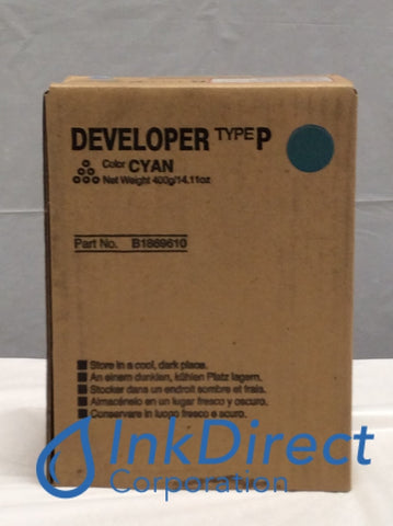 Genuine Ricoh Savin Lanier B1869610 B186-9610 Type P Developer / Starter Cyan Developer / Starter , Gestetner   - Copier Digital  CS 331,  Lanier   - Copier Digital  LC 031,  Ricoh   - Digital Copier  AFICIO COLOR 3131,  Savin   - Copier  SDC 531