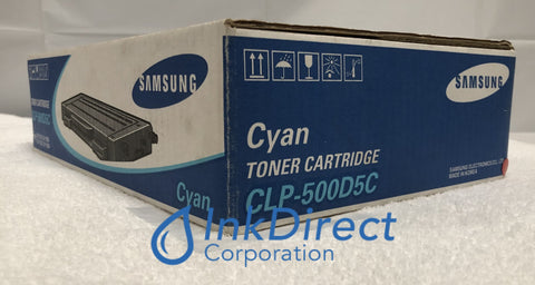 Genuine Samsung Clp500D5C Clp-500D5C Clp-500 High Yield Toner Cartridge Cyan , CLP 500 , 550