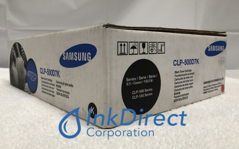 Genuine Samsung Clp500D7K Clp-500D7K Clp-500 High Yield Toner Cartridge Black Clp 500 550 