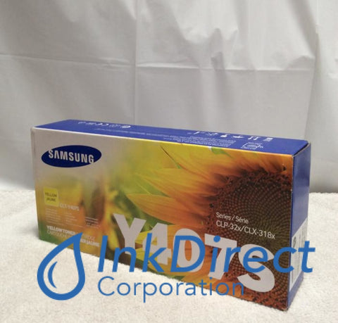 Genuine Samsung CLTY407S CLT-Y407S Y407 Toner Cartridge Yellow 3185FW 3185N 3186 325W Toner Cartridge , Samsung - All-in-One CLX 3185FW, 3185N, 3186, - Laser Printer CLP 325