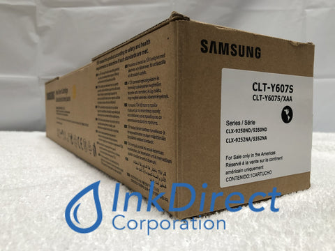 Genuine Samsung Clty607S Clt-Y607S Y607 Toner Cartridge Yellow , CLX 9250ND , 9252NA , 9350ND , 9352NA
