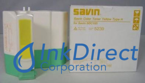 Genuine Savin 5239 Type H Toner Yellow , Savin - Copier SDC 103, 103A, 103E