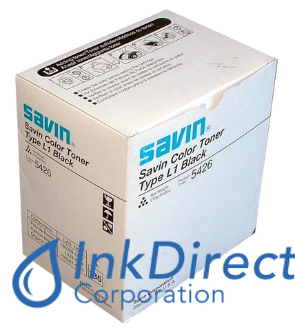 Genuine Savin 5426 Type L1 Toner Cartridge Black Savin - Fax Laser SDC 410, 410E
