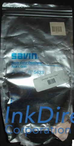 Genuine Savin 5433 - L Type Developer / Starter Cyan , Savin - Fax Laser SDC 410, 410E