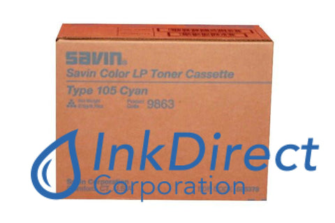 Genuine Savin 9863 885379 Type 105 Toner Cartridge Cyan , Gestetner   -   C 7435N,  DSC  38U,  GC  7435,   - Laser Printer DSC  38,  Lanier   - Fax Laser   2138,  GC  2138CMF,  GC  2138E,  LP  138C,  2138C,  235,  235C,  Ricoh   - Fax Laser  AFICIO CL7000,  AP  3850,  7100,  CL7000,  CL7100,   - Laser Printer AFICIO  AP3800C,  Savin   - Fax Laser  SLP 38,  38C,   - Printer CLP  28,  35,