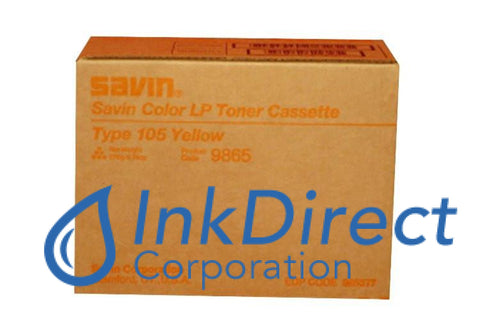 Genuine Savin 9865 885377 888044 Type 105 Toner Cartridge Yellow , Gestetner   -   C 7435N,  DSC  38U,  GC  7435,   - Laser Printer DSC  38,  Lanier   - Fax Laser   2138,  GC  2138CMF,  GC  2138E,  LP  138C,  2138C,  235,  235C,  Ricoh   - Fax Laser  AFICIO CL7000,  AP  3850,  7100,  CL7000,  CL7100,   - Laser Printer AFICIO  AP3800C,  Savin   - Fax Laser  SLP 38,  38C,   - Printer CLP  28,  35,