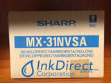 Genuine Sharp MX31NVSA MX-31NVSA Contains 1 each Cyan Magenta & Yellow Developer Color Developer , Sharp - Multi Function MX 2600N, 3100N, 4100N, 4101N, 5000N, 5001N