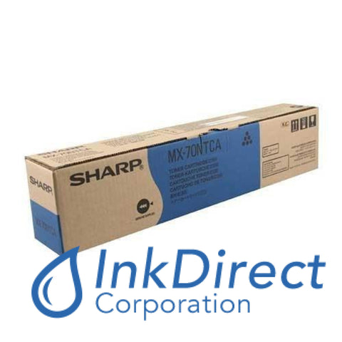 Genuine Sharp MX70NTCA MX-70NTCA Toner Cartridge Cyan  , Sharp   - Digital Copier  MX 5500N,  6200N,  6201N,  7000N,  7001N