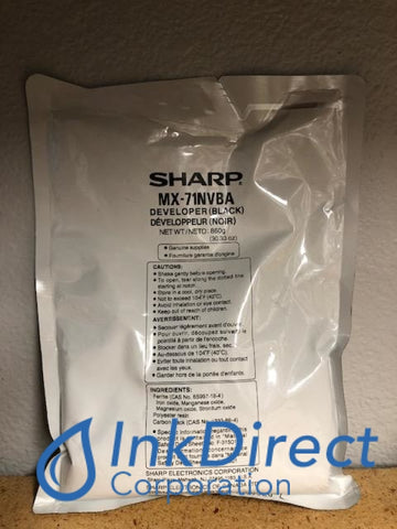 Genuine Sharp MX71NVBA MX-71NVBA Developer Black , Sharp - Digital Copier MX 6201N, 7001N