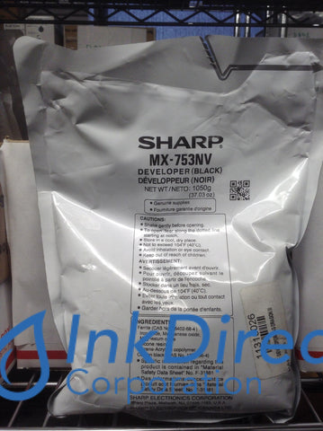 Genuine Sharp MX753NV MX-753NV Developer Black  MX-M 623N 623U 753N 753U